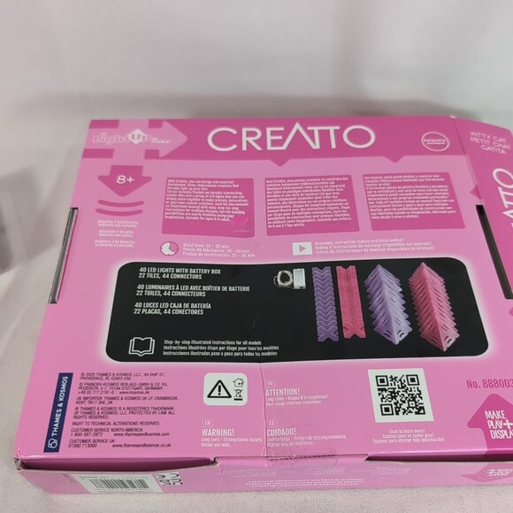 Creatto Starlight Kitty Cat Thames & Kosmos 2020 Pink LED Light Up 3D Puzzle - Picture 7 of 14